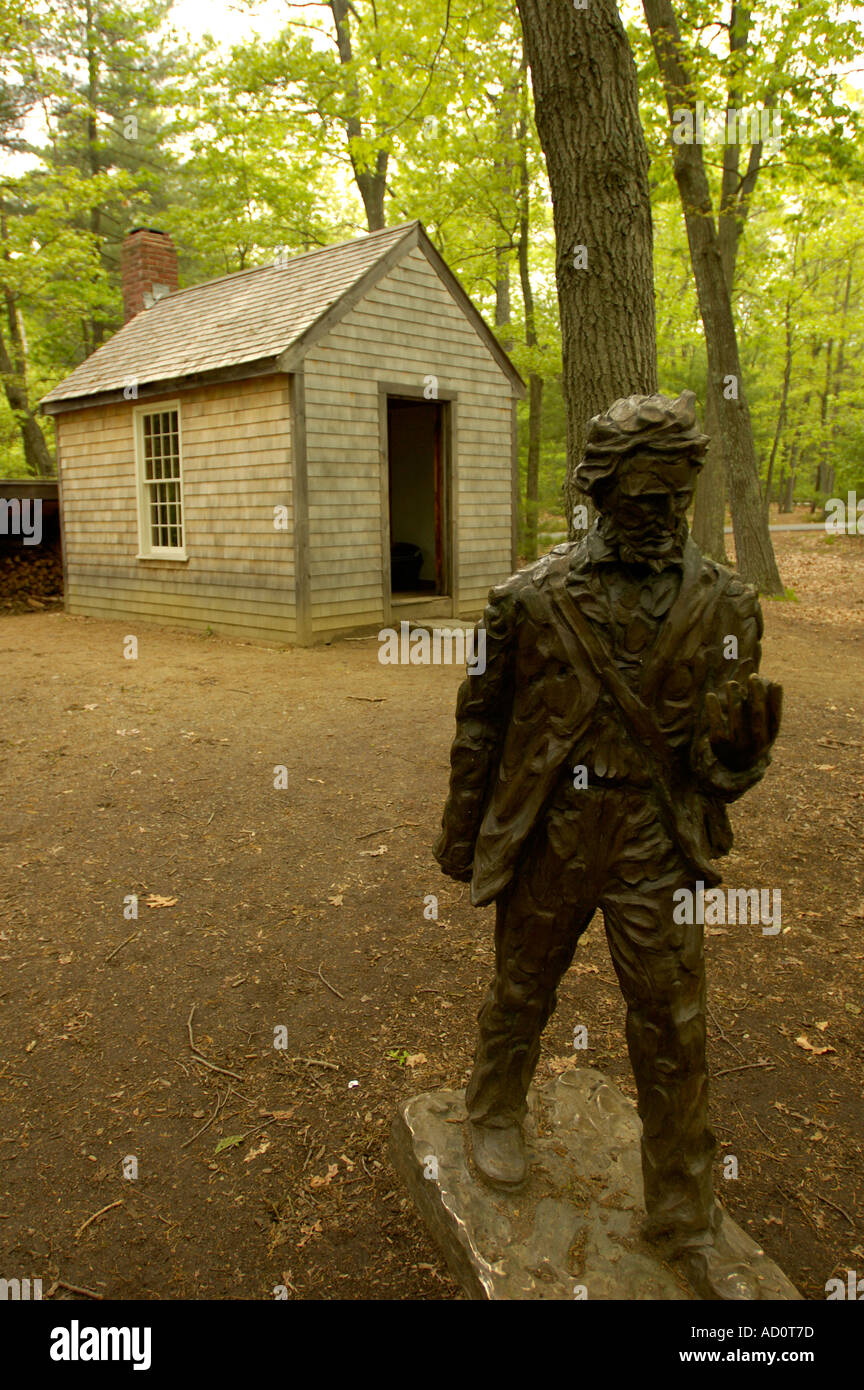 Concord MA Massachusetts Walden Pond State Reservation Replica ofHenry