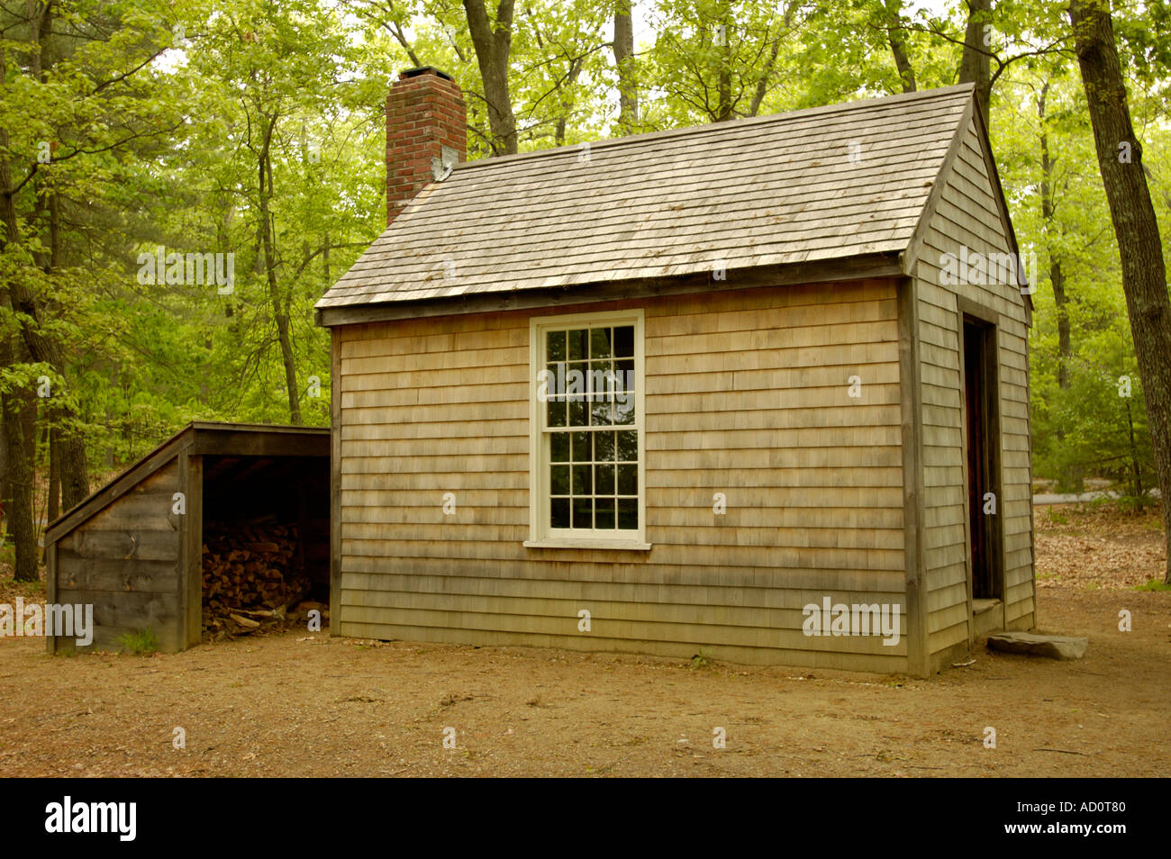 Concord MA Massachusetts Walden Pond State Reservation Replica of Henry