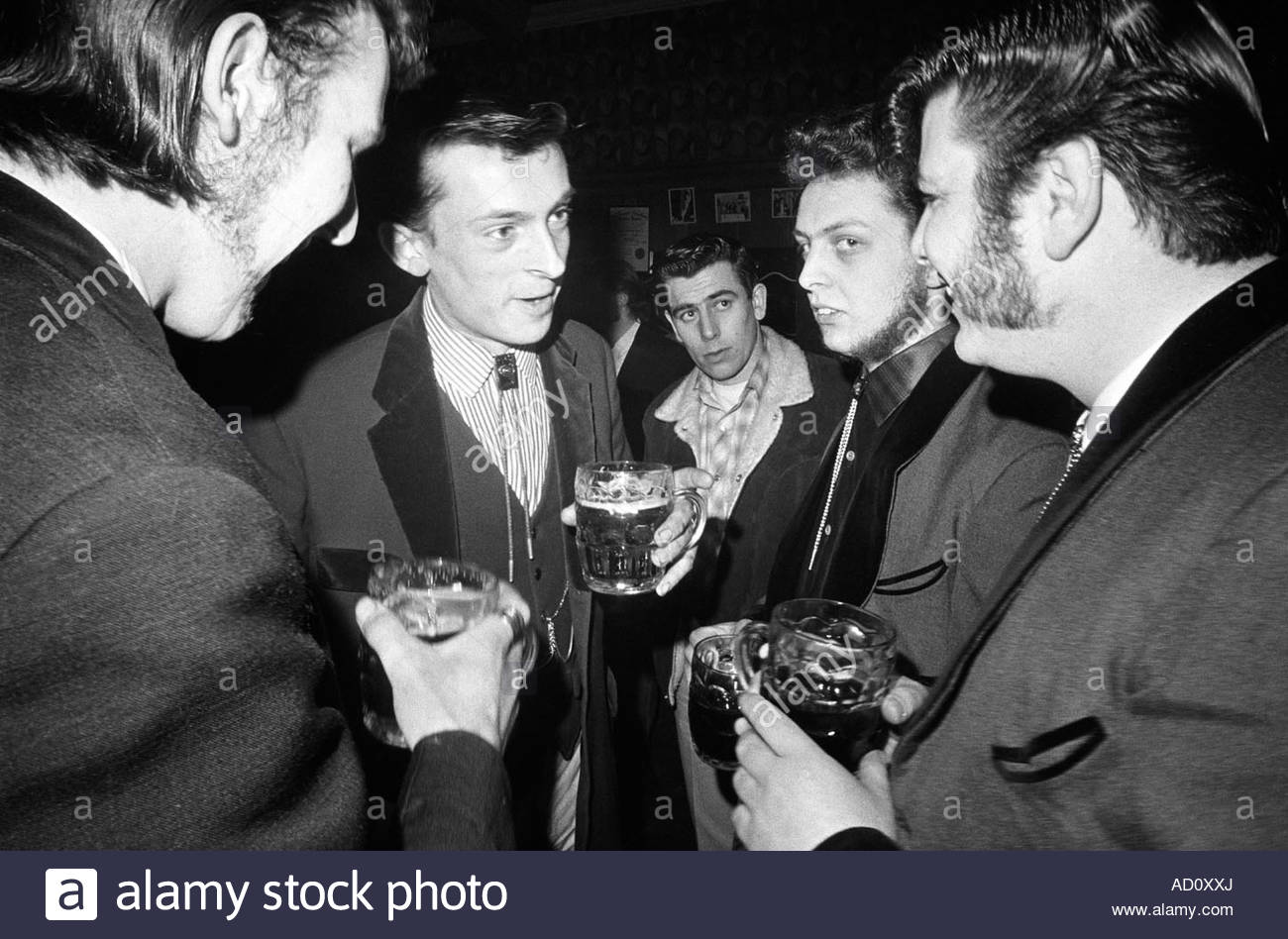 Drinking in the Black Raven pub, east London, during the 