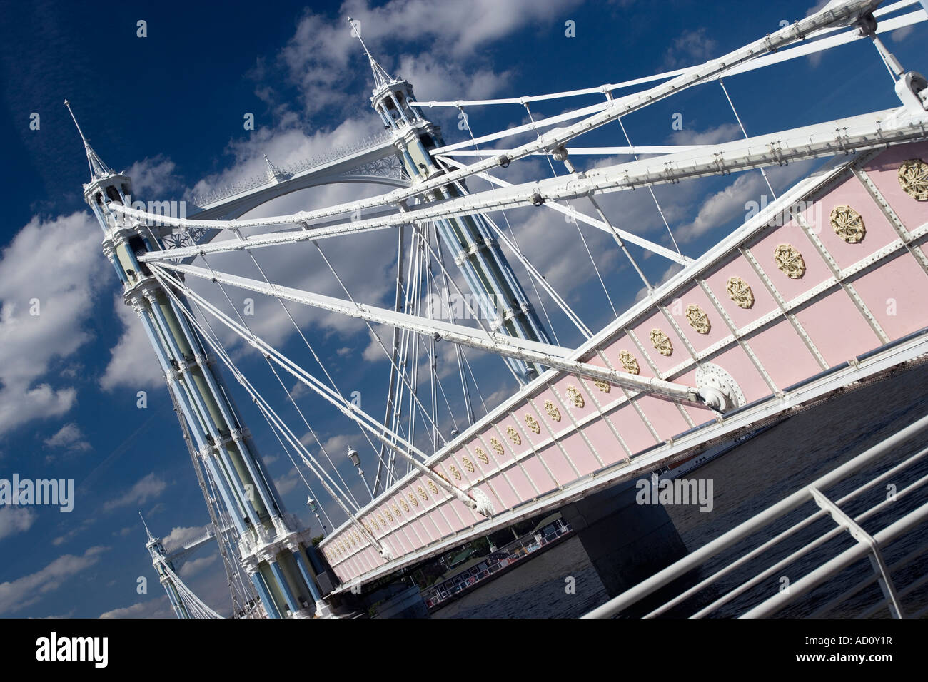 Albert Bridge Battersea London England Stock Photo - Alamy