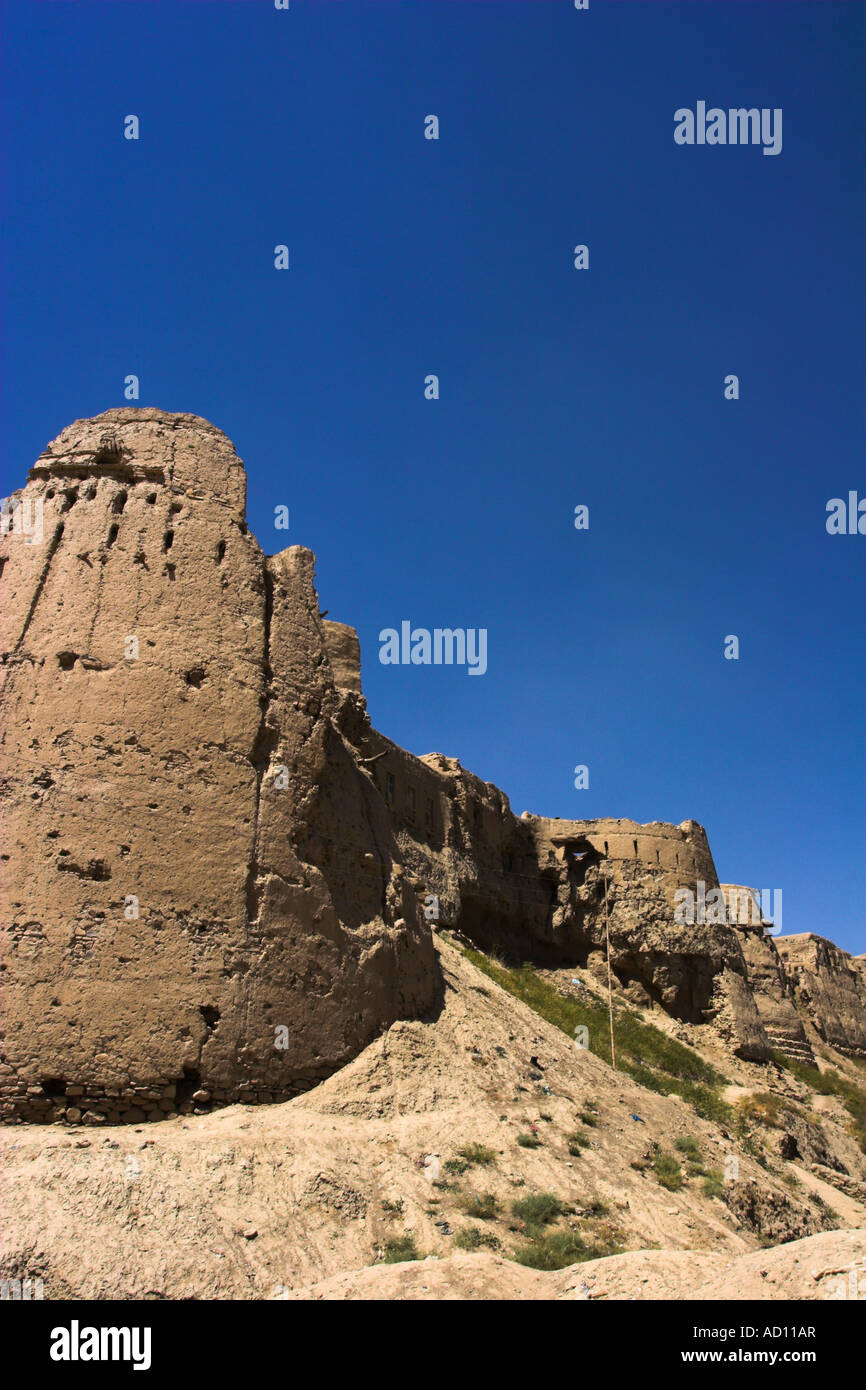 Afghanistan, Ghazni, Ancient walls of Citadel Stock Photo