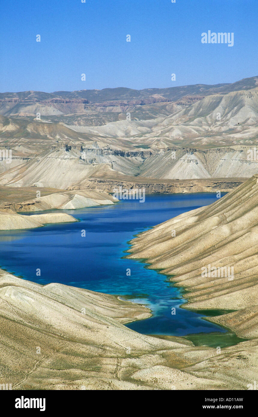 Afghanistan, Band-E- Amir (Dam of the King) crater Lakes, Band-I-Zulfiqar Stock Photo