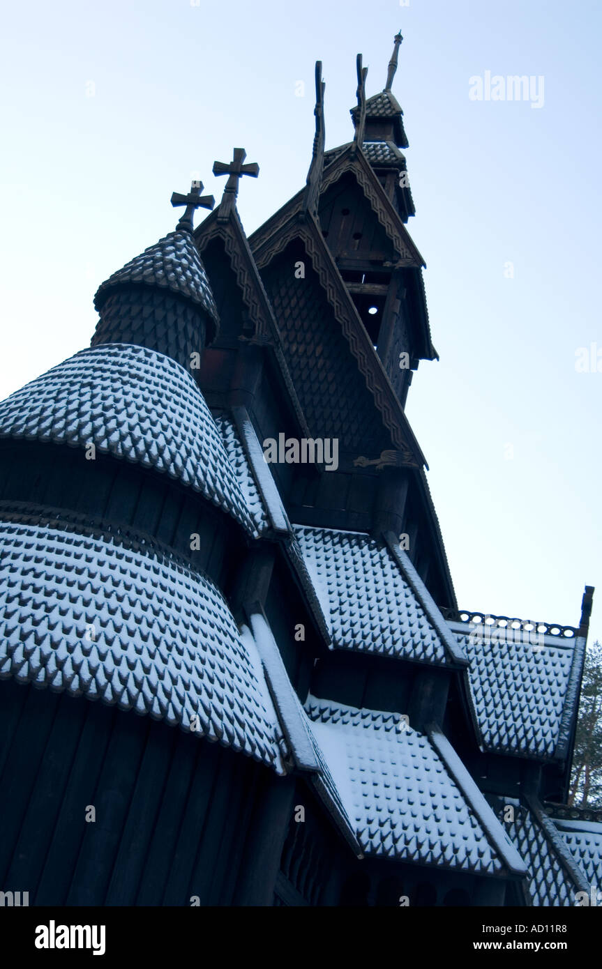 Gol Stave Church at the Norsk Folkesmuseum on Bygdoy, Oslo, Norway Stock Photo