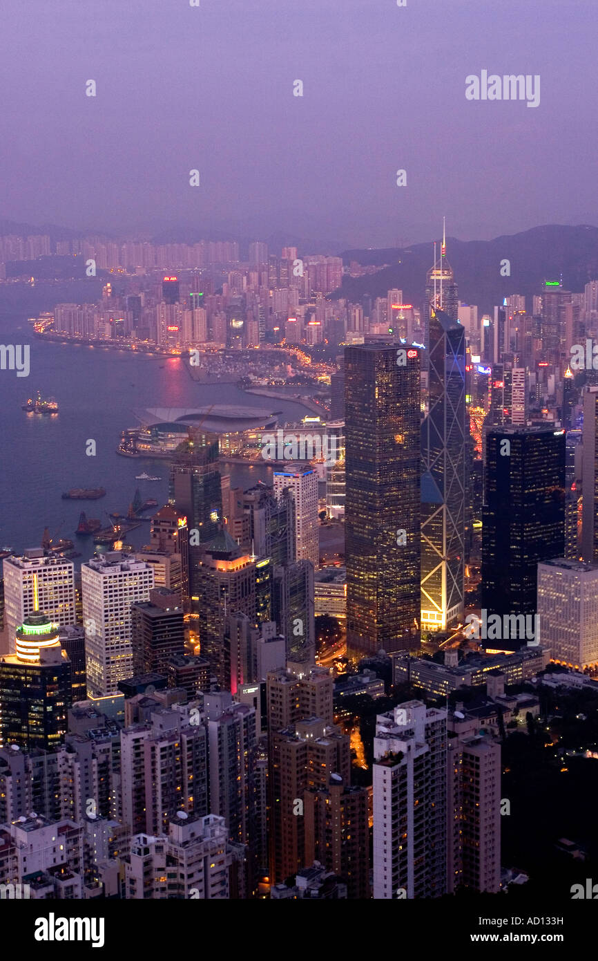 Hong Kong skyline from Victoria Peak Hong Kong China Stock Photo - Alamy
