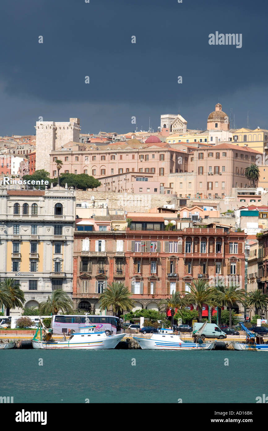 Cagliari City, Sardinia, Italy Stock Photo