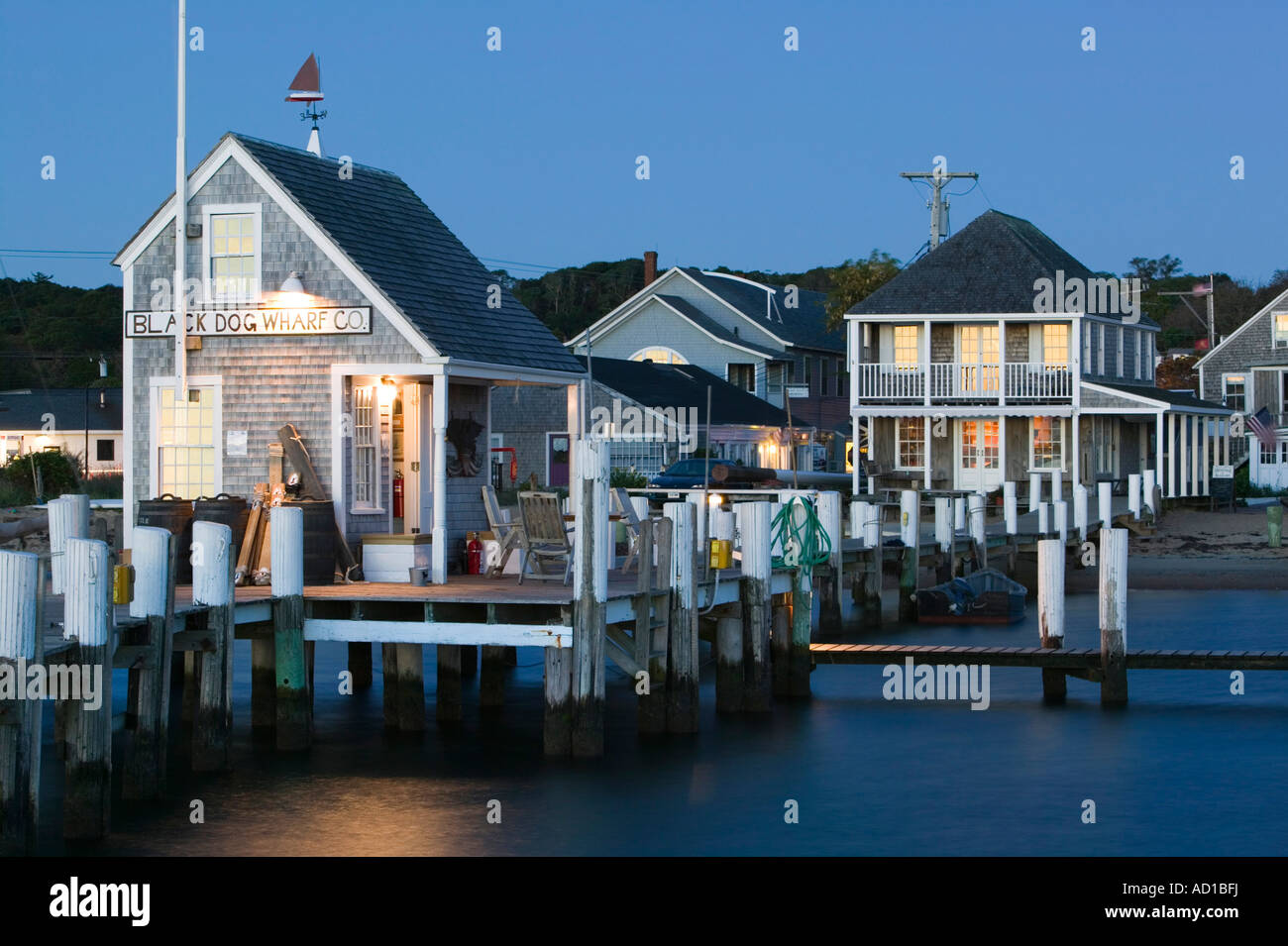 Vineyard Haven Harbour, Martha's Vineyard, Massachusetts, USA Stock