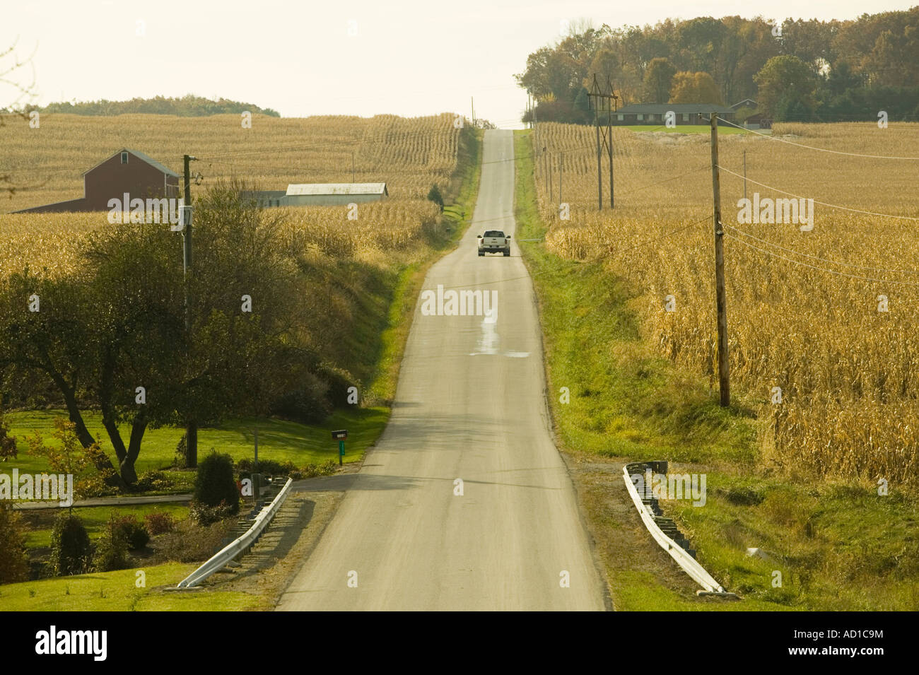 Country Road, Kidron, Ohio, USA Stock Photo Alamy