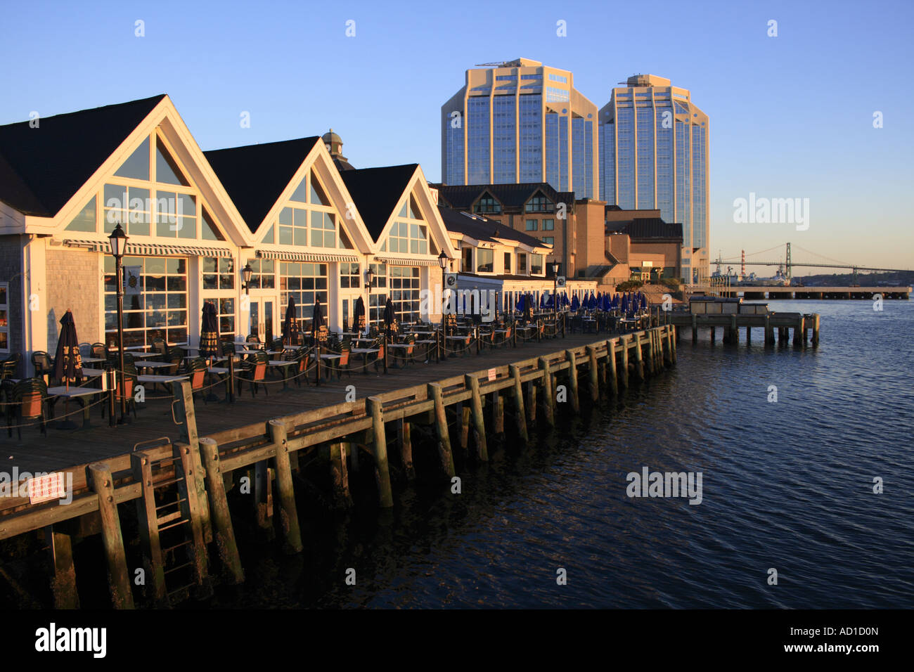 sunrise at the historic district of Halifax, Nova Scotia, Canada, North America. Photo by Willy Matheisl Stock Photo