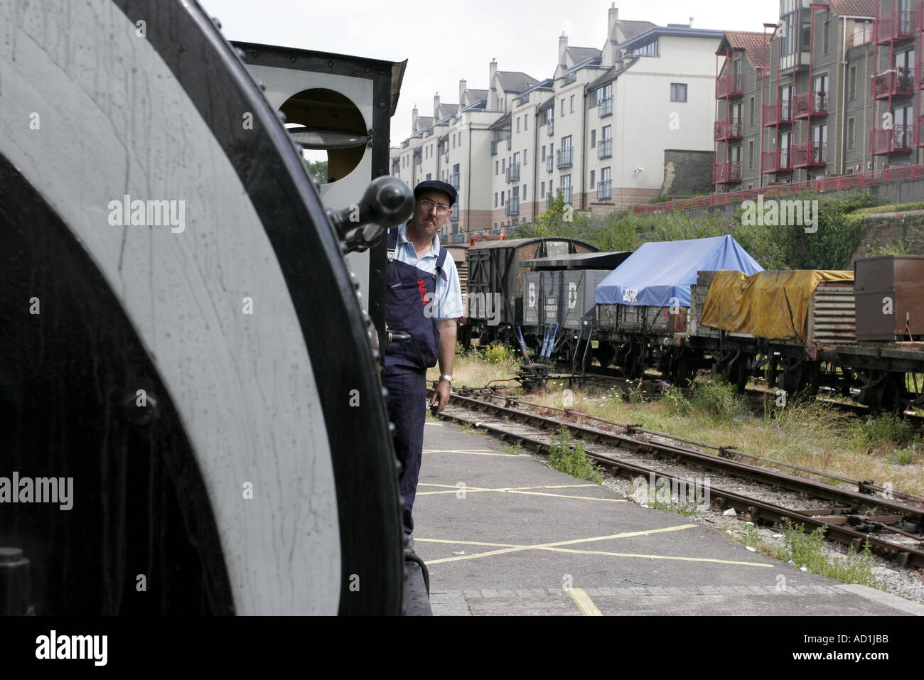 Docklands steam railway in Bristol Stock Photo