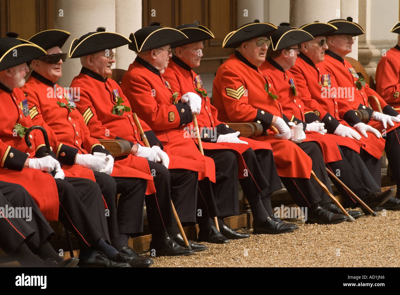 Chelsea Pensioners London The "Founders Day" annual parade London SW3