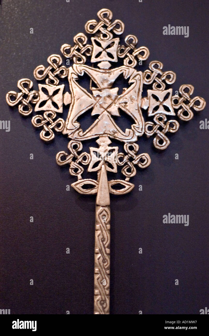 Metal Ethiopian Cross used in Orthodox Church Ethiopia Stock Photo 7585942 Alamy