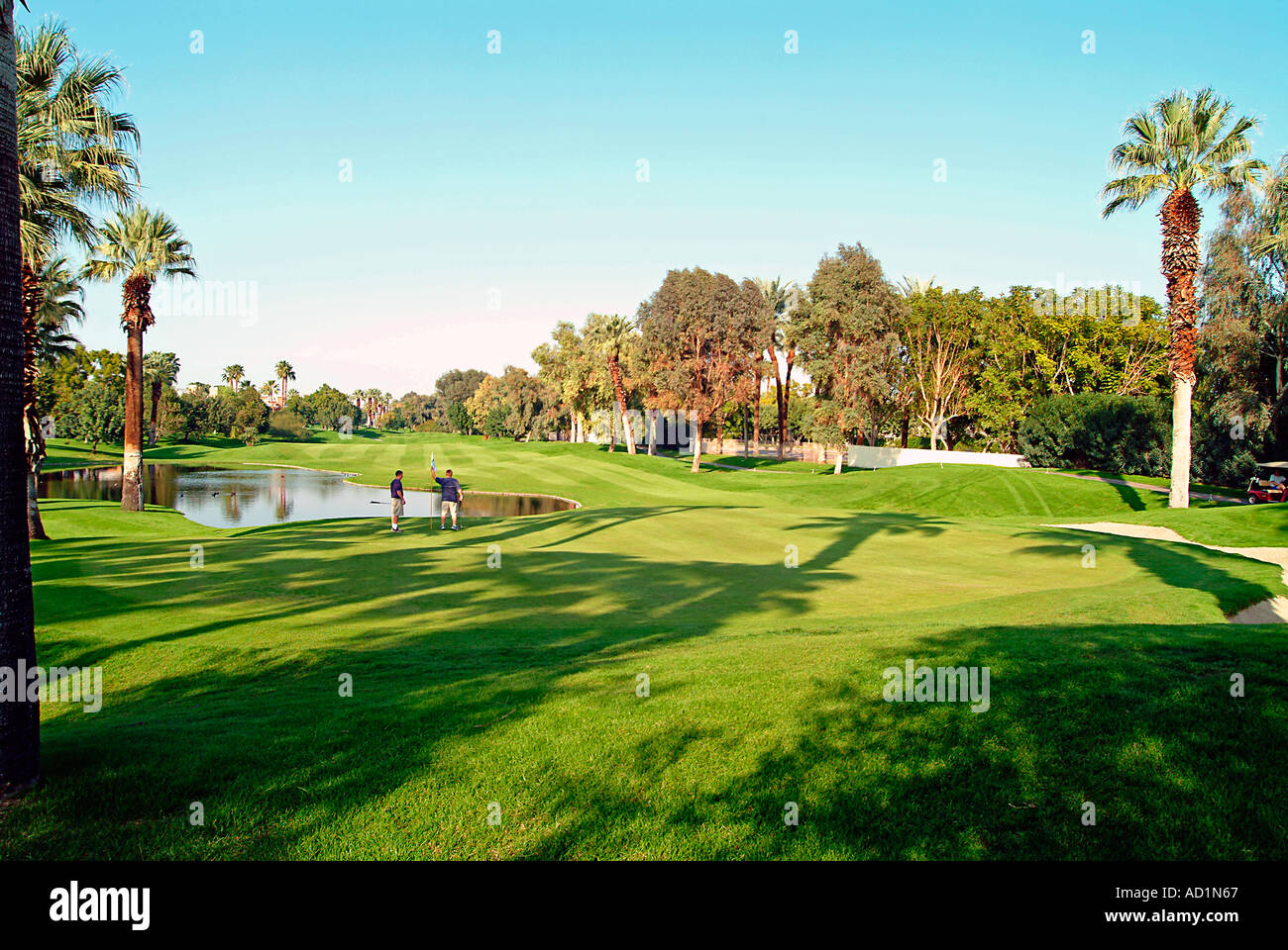 Monterey Country Club Palm Desert CA California Golf course beautiful lovely picturesque western US United States Stock Photo