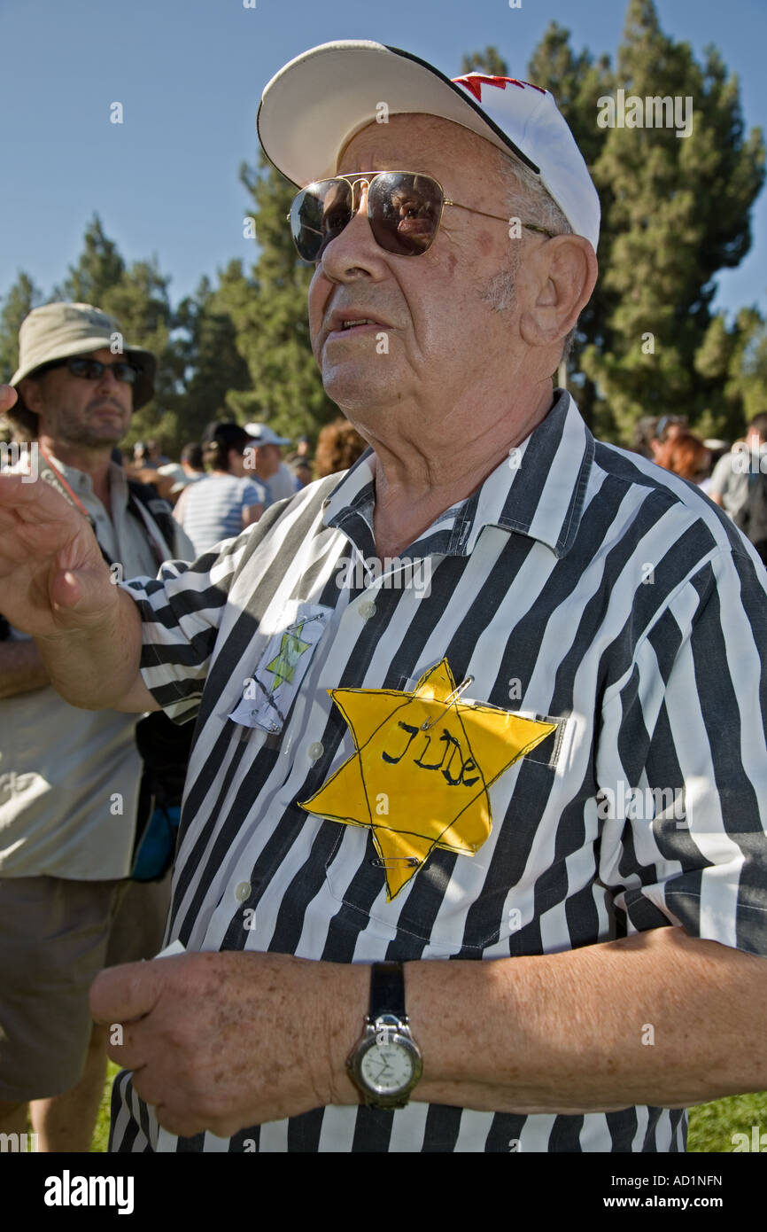 Stock Photo of Holocaust Survivors Demonstration in Jerusalem Israel Stock Photo