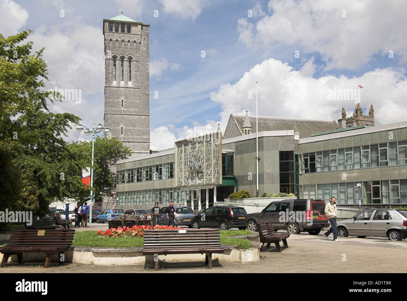 Plymouth Law Court and Guildhall Armada Way sixties architecture