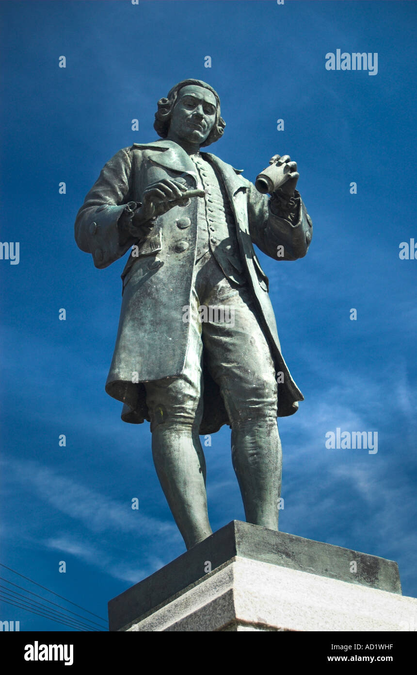 Statue of Joseph Priestley Dicoverer of Oxygen Born 1733 in Birstall