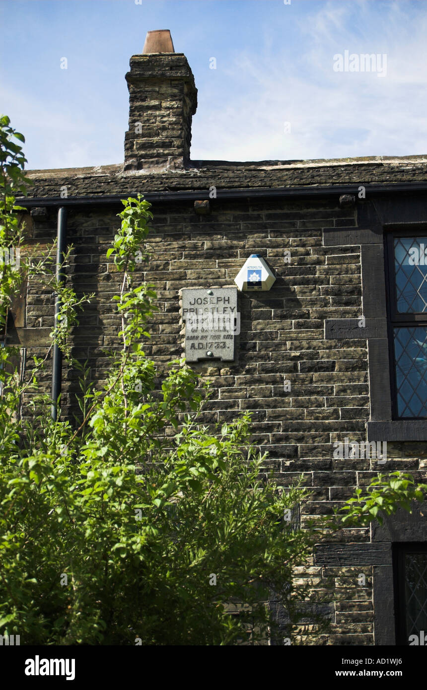 Birthplace of Joseph Priestley Dicoverer of Oxygen Born 1733 in