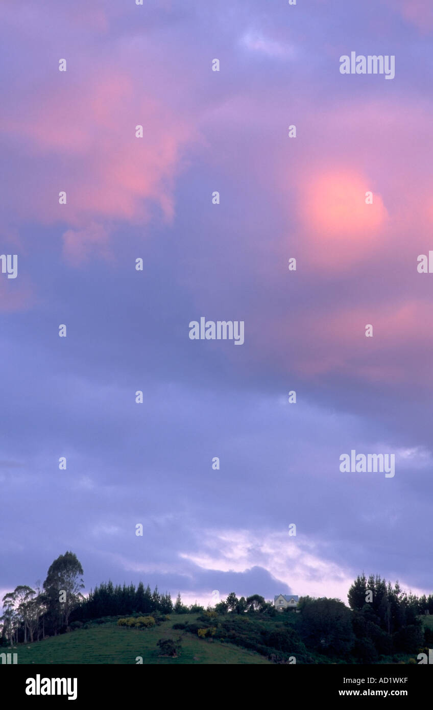 Clouds and Farm House Stock Photo - Alamy