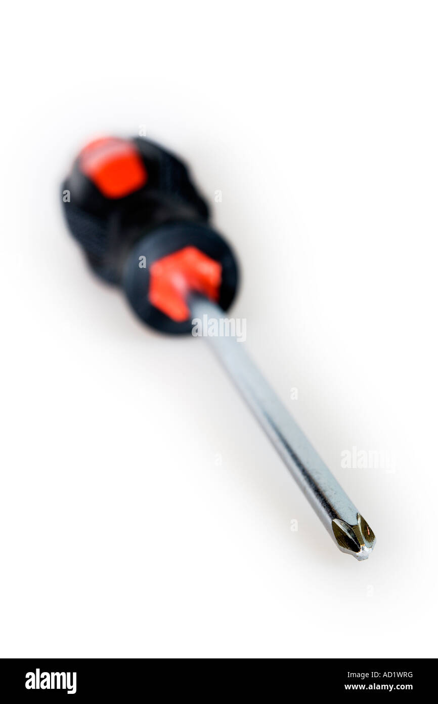 Red and black Phillips head screwdriver Stock Photo Alamy