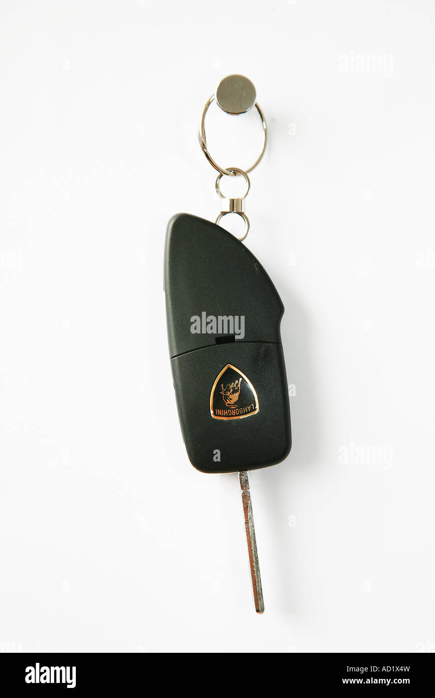 Lamborghini car keys on a hook Stock Photo - Alamy