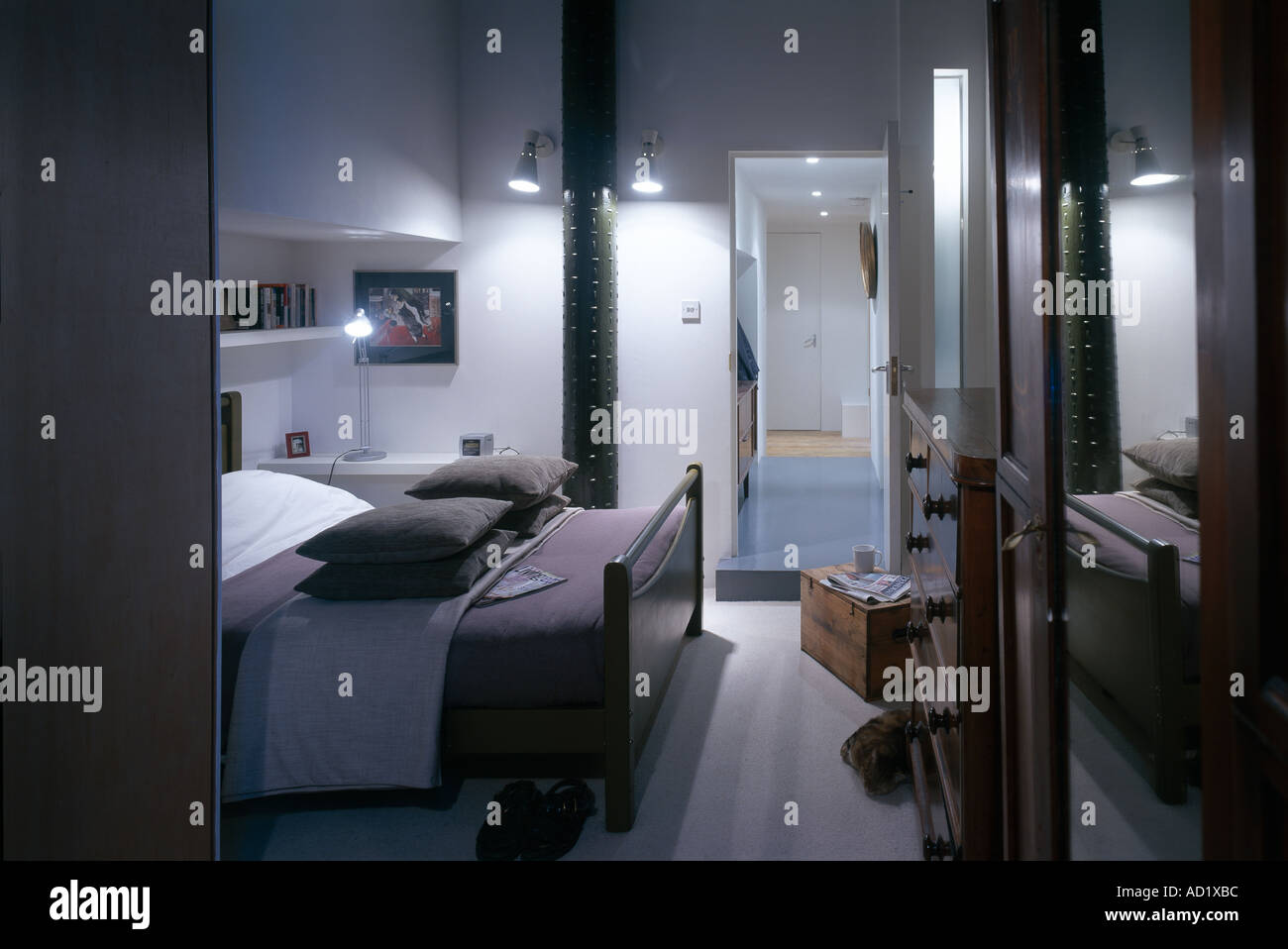 Glasgow Loft, Scotland. Bedroom. Architect Gareth Hoskins Architects