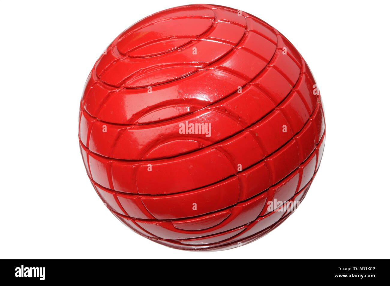 Red Croquet ball Stock Photo Alamy