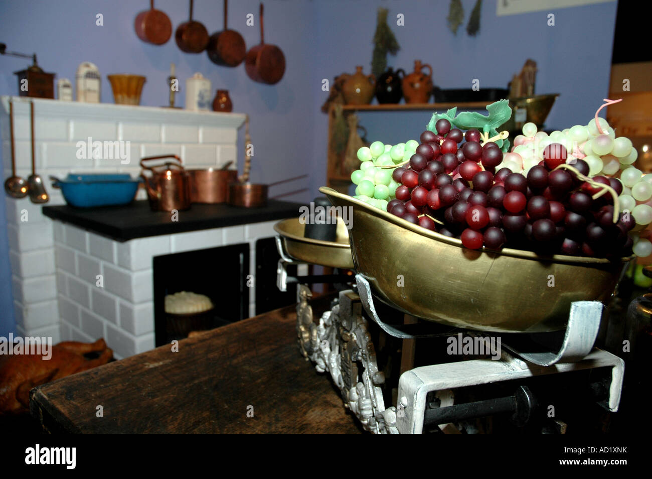 Interior traditional rustic polish kitchen hires stock photography and