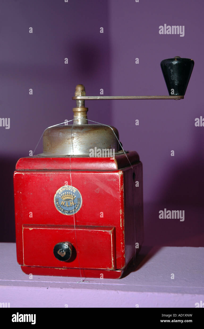 Old type of coffee mill Stock Photo Alamy