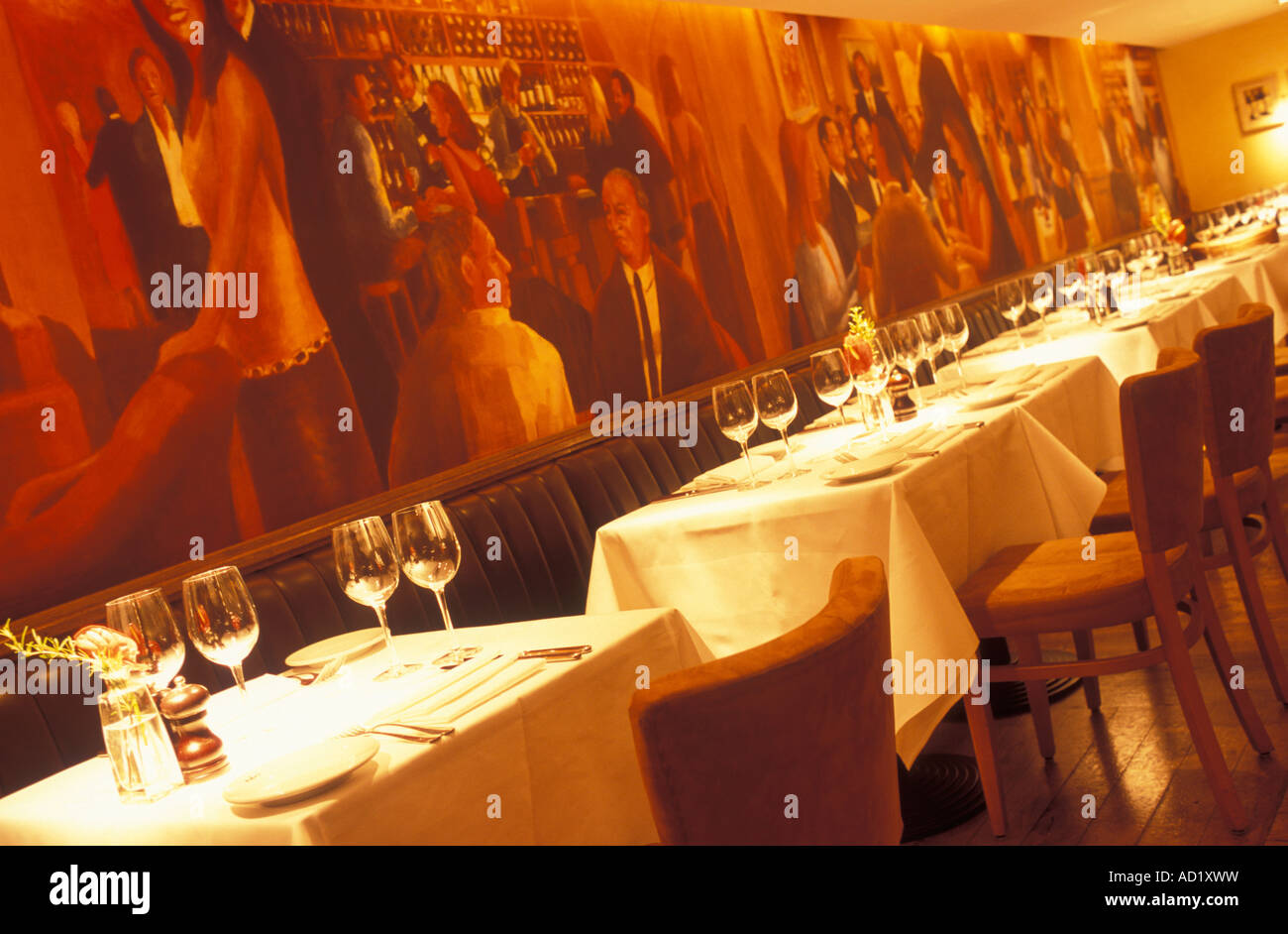 Interior view of Peploe s Wine Bistro restaurant in Dublin Ireland