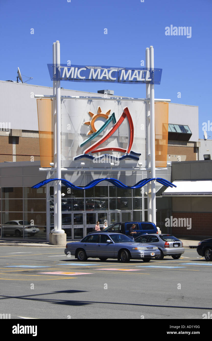 entrance of the Micmac Mall in Halifax, Nova Scotia, Canada, North America. Photo by Willy Matheisl Stock Photo