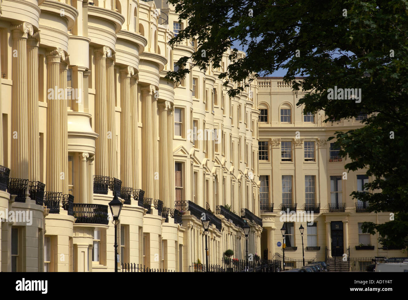 Regency Architecture. Brighton and Hove, West Sussex, England, UK Stock Photo
