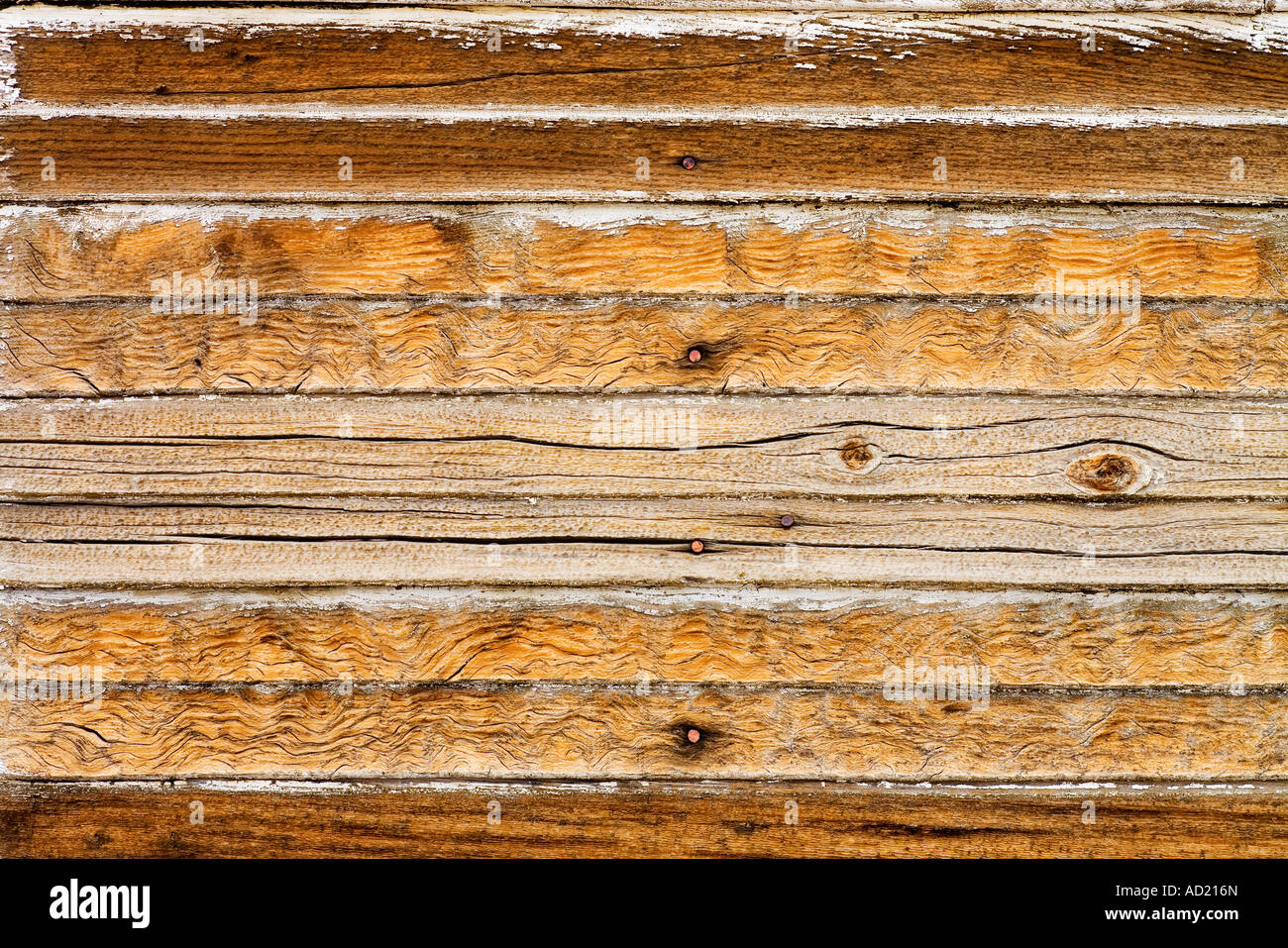 Detail And Texture In Wood Surface Of An Old Cabin Death Valley