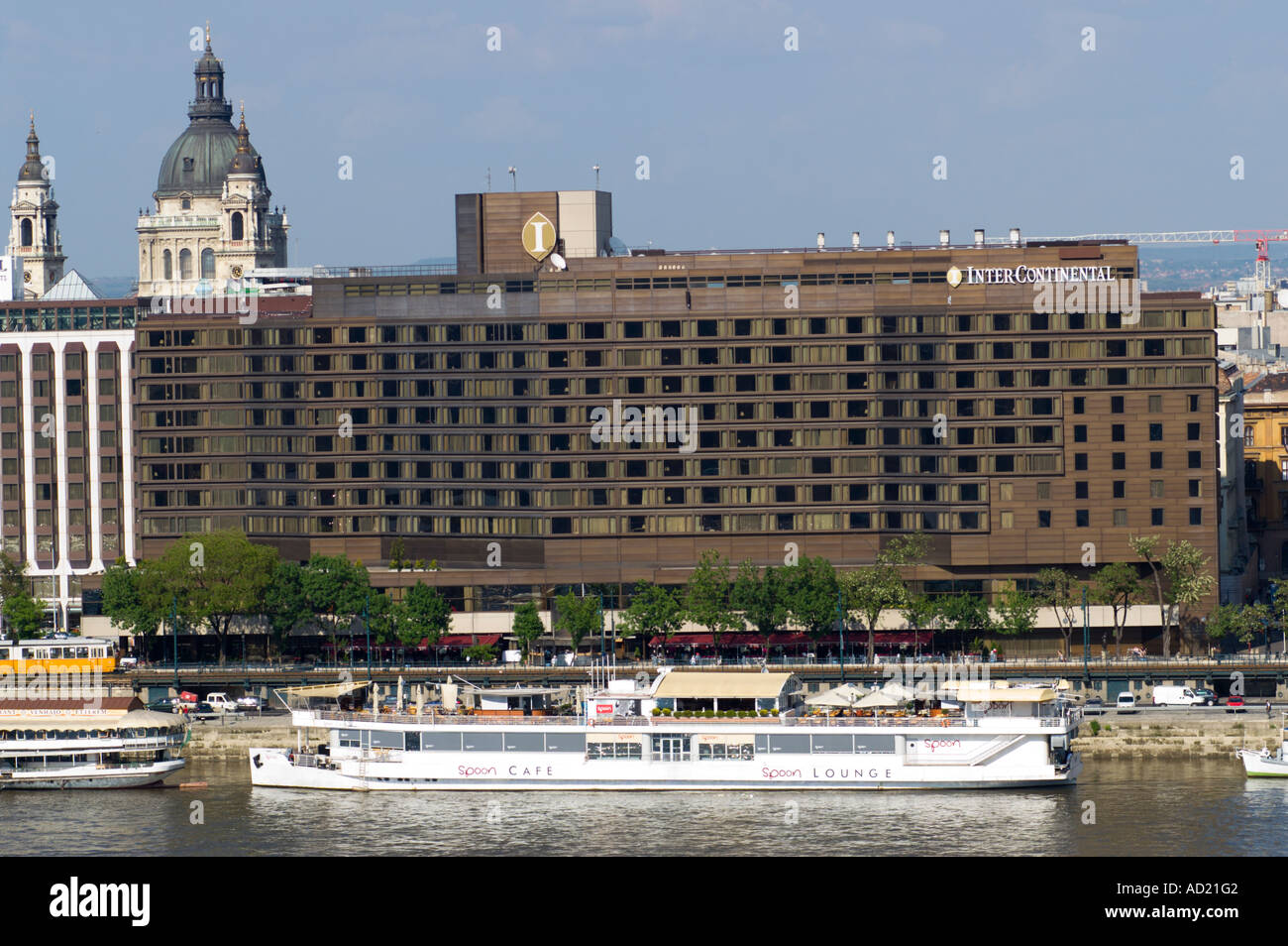 Hotel Intercontinental in Pest Budapest Stock Photo