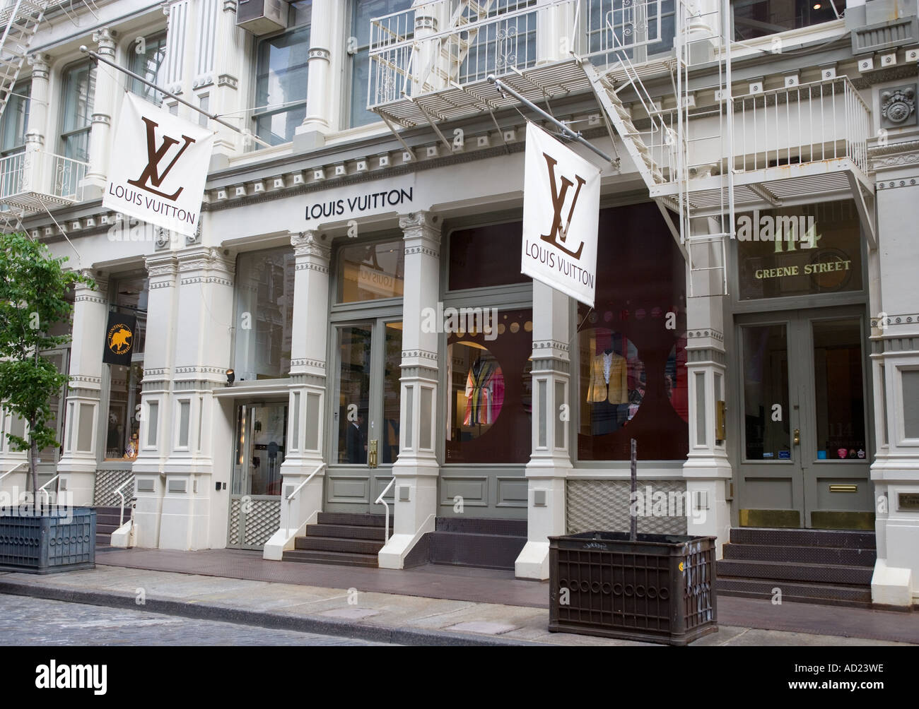 Louis Vuitton Store Greene Street Soho New York City Stock Photo