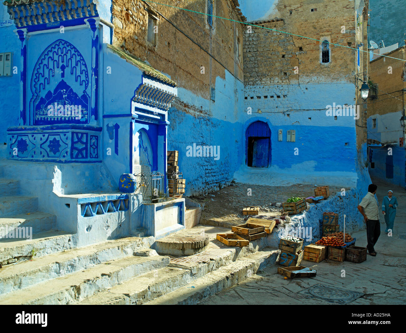 Chefchaouen the blue Rif town of Morocco Stock Photo - Alamy