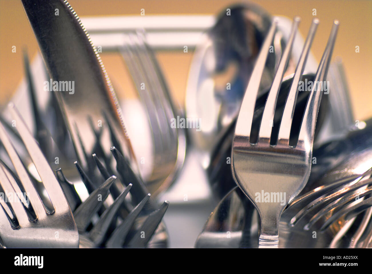 eating utensils Stock Photo