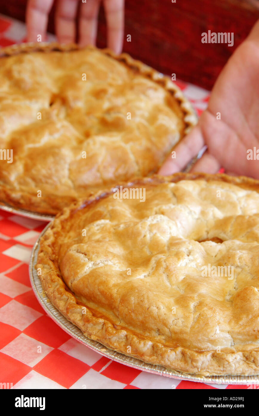 Virginia Loudoun County,Round Hill,Hill High Country Store,bakery,apple pie,dessert,VA070620114 Stock Photo