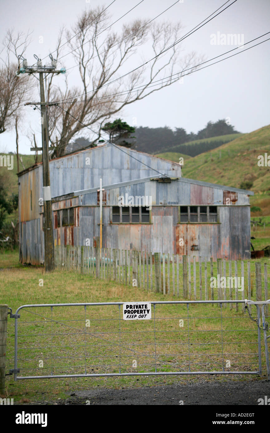 Private property New Zealand Stock Photo