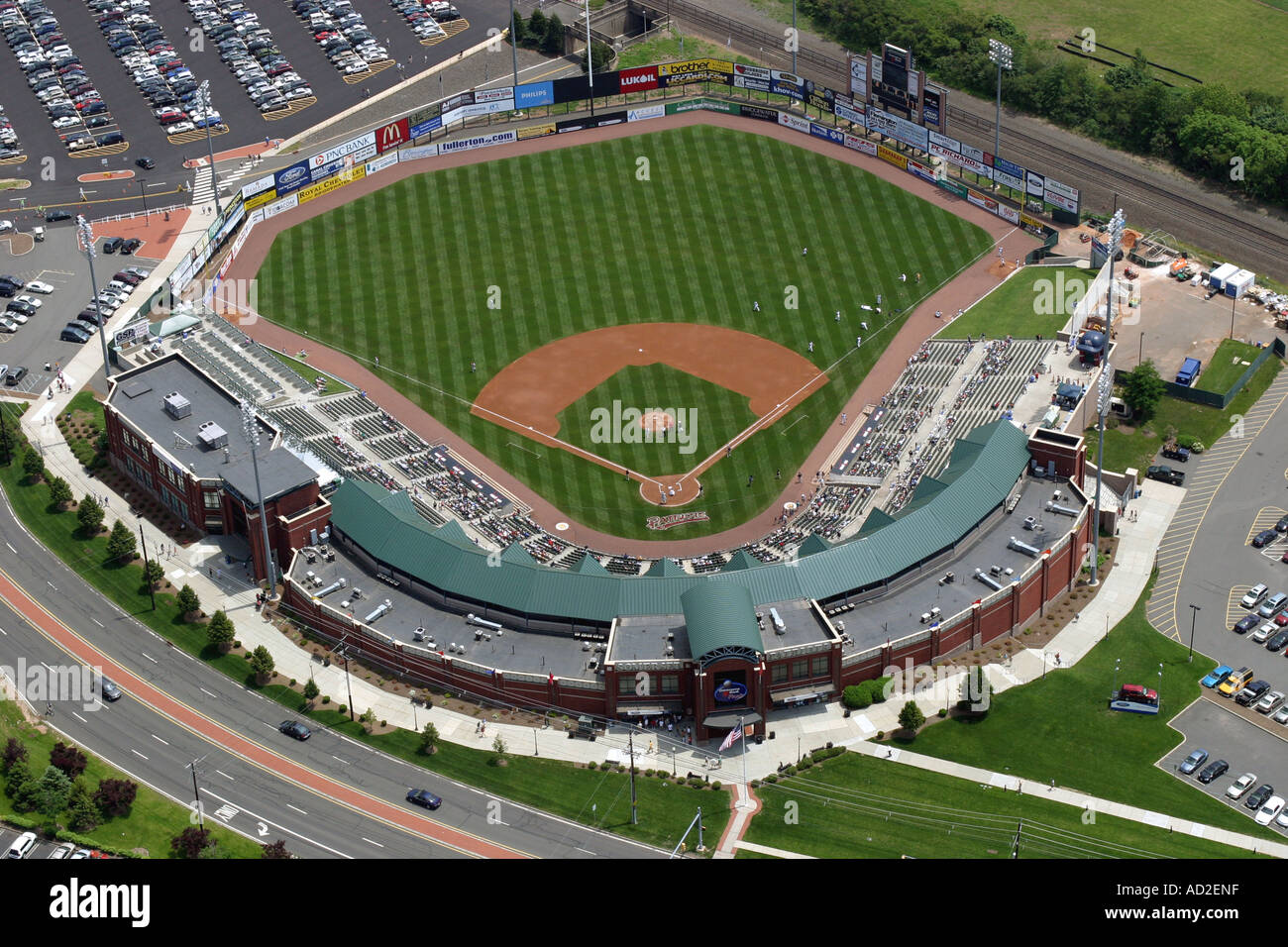 Aerial view of Somerset Patriots Stadium located in Bridegewater, New Jersey  Stock Photo - Alamy