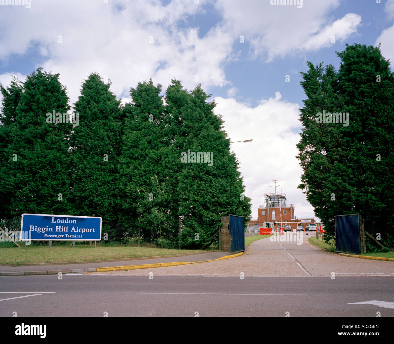Entrance to Biggin Hill Airport, Bromley, Kent, London, England, UK