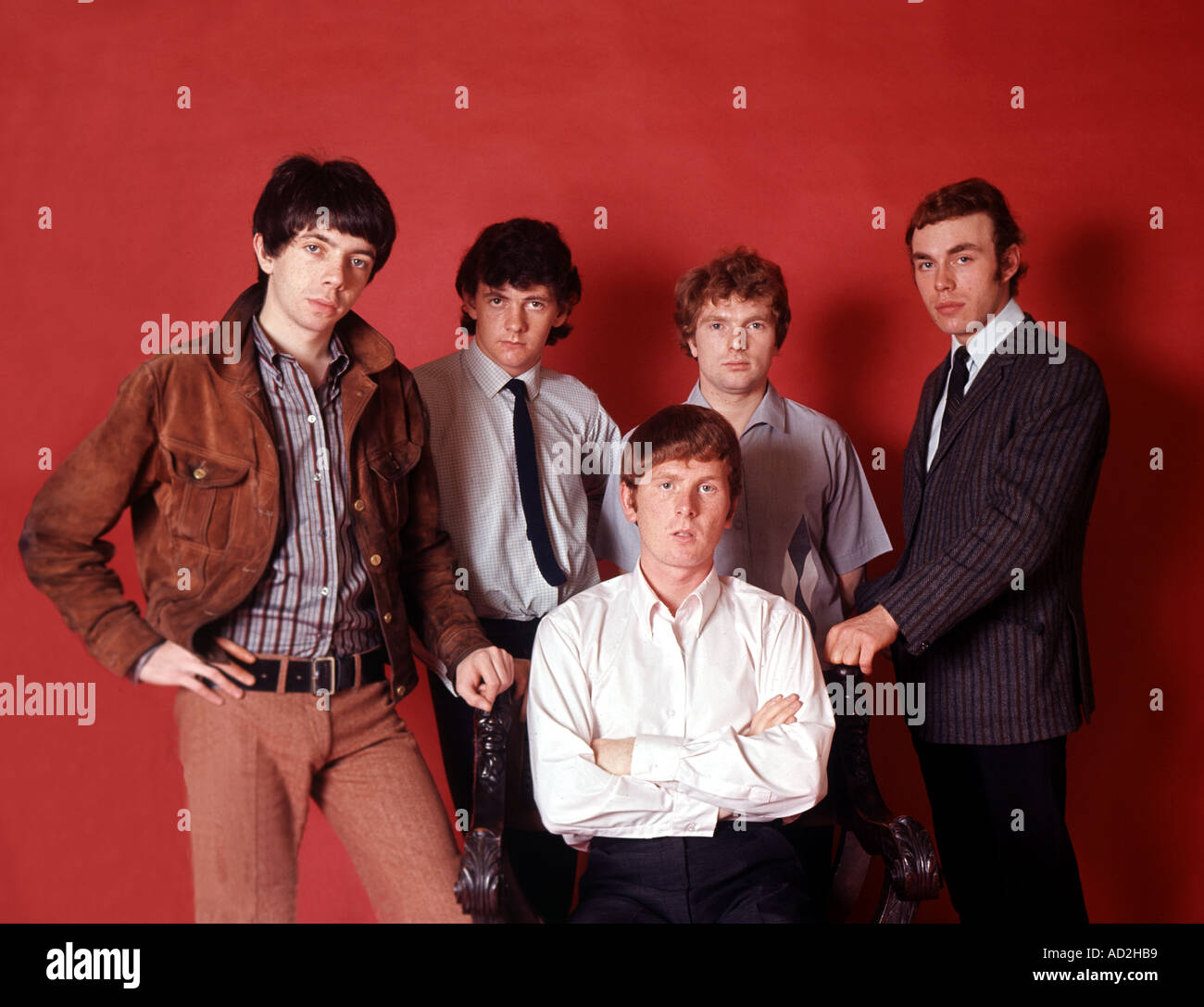 THEM UK rock group in 1964 with Van Morrison second from right Stock