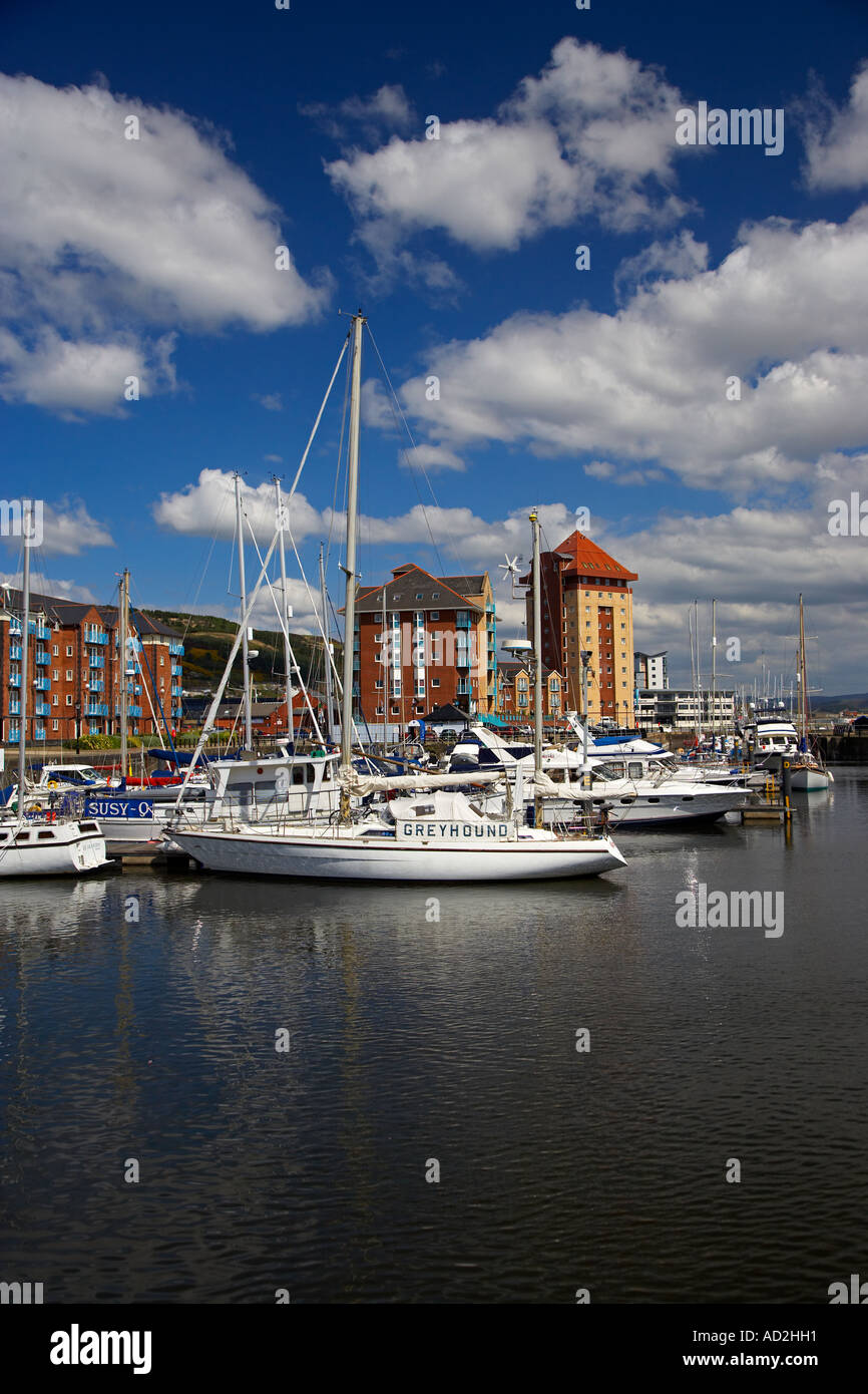 Swansea Marina, Swansea, West Wales. UK Stock Photo Alamy