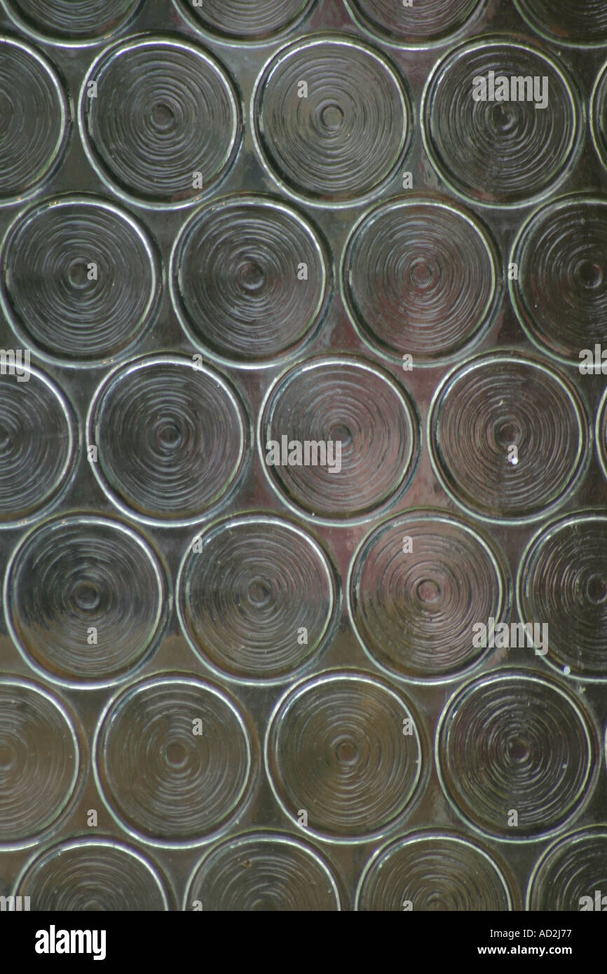 Circular pattern on glass window pane Stock Photo 4336246 Alamy