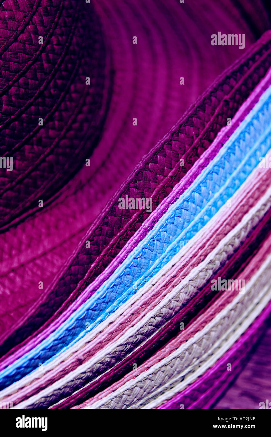 Stacked straw summer hats hi-res stock photography and images - Alamy