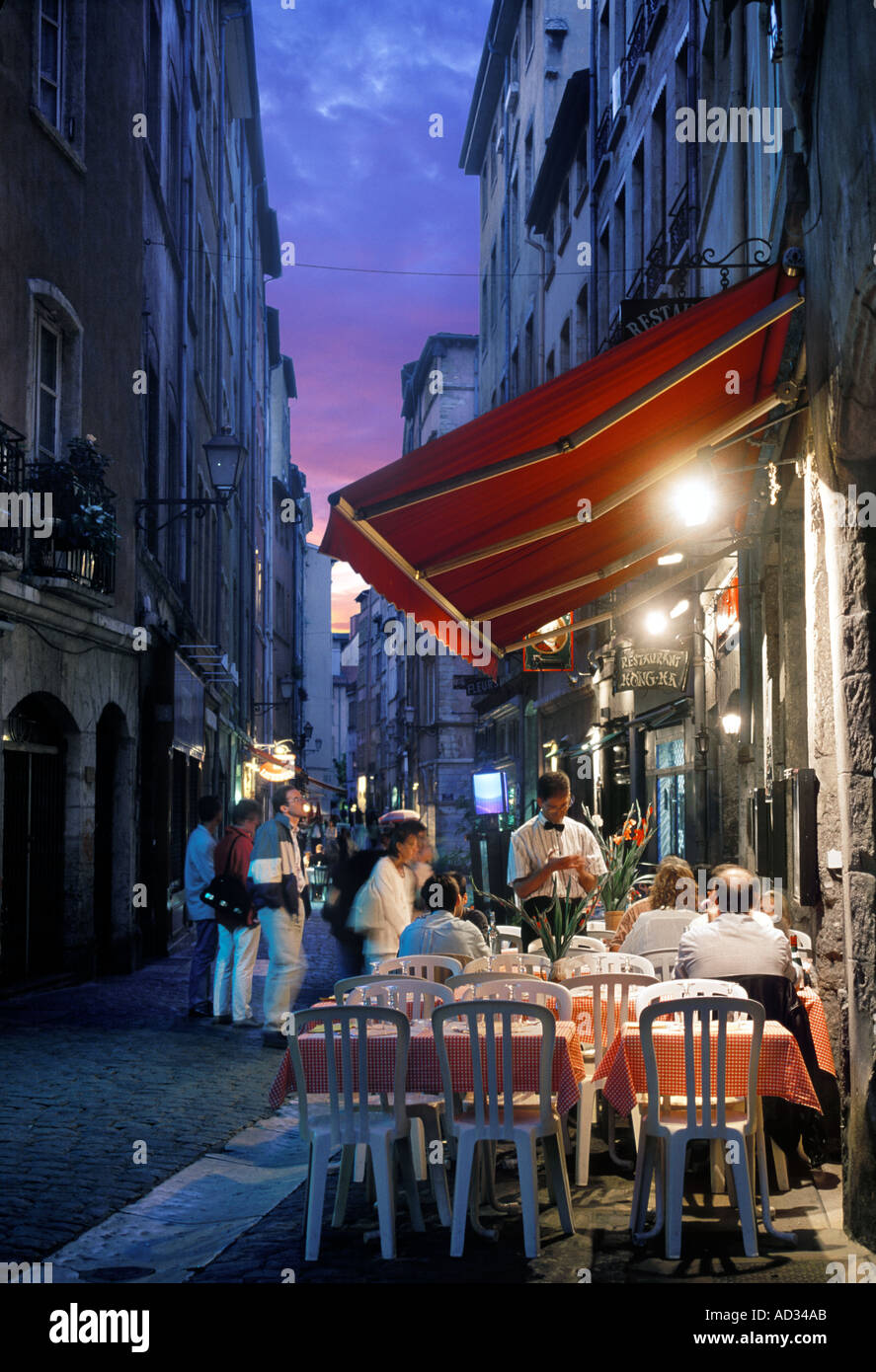 RUE ST JEAN IN THE OLD LYON FRANCE Stock Photo