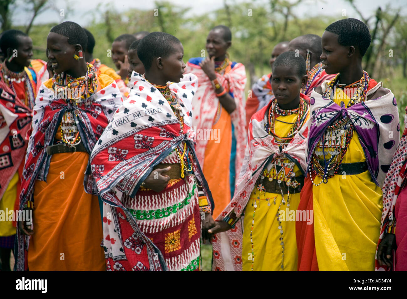Maasai women at graduation ceremony of KoiyakiLemek Community Guiding