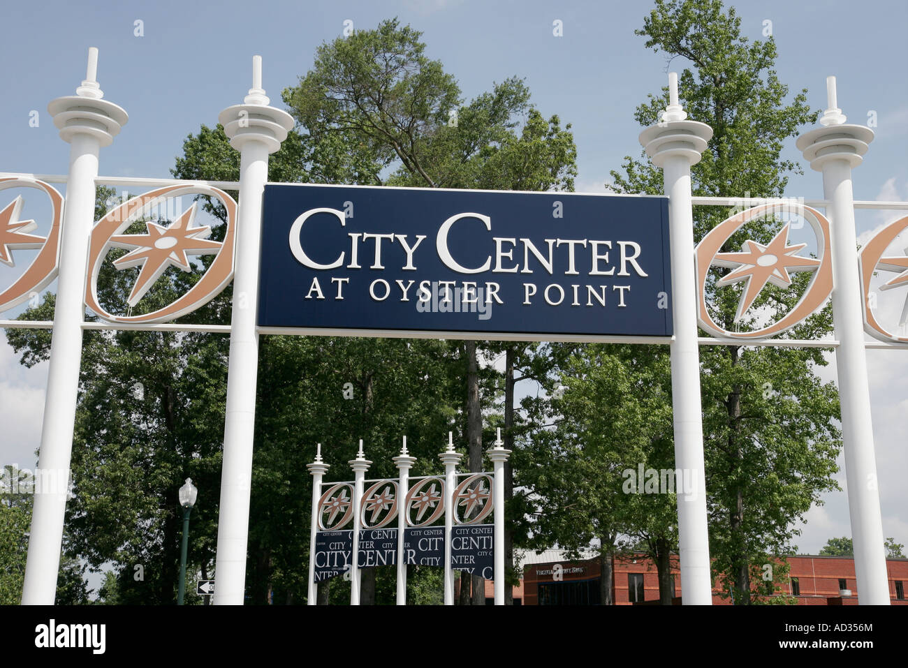 Newport News Virginia,City Center at Oyster Point,sign,logo,entrance