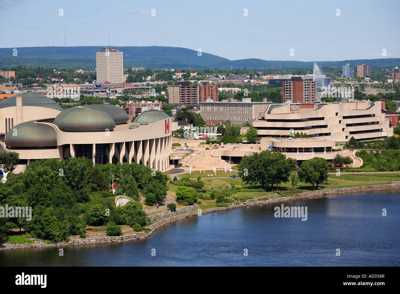 Canada Quebec Gatineau Museum of Civilization Ottawa River Stock Photo Alamy