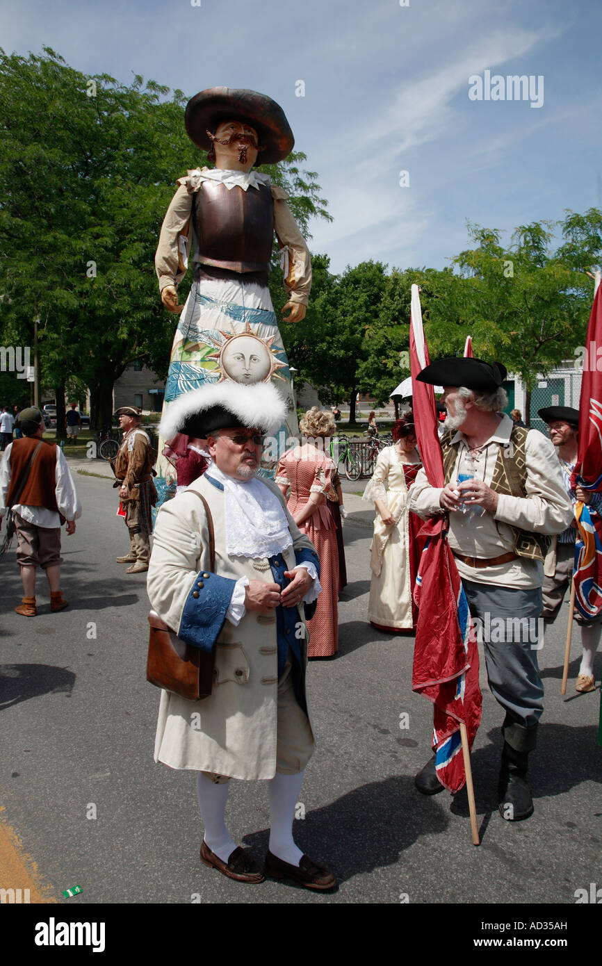 Canada Quebec Montreal Fete National St Jean Baptiste day parade Stock  Photo - Alamy
