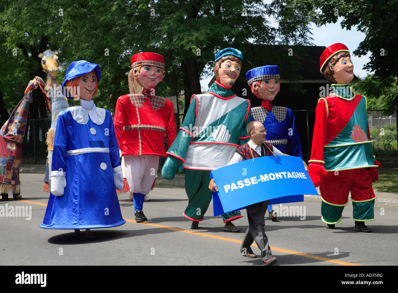 Canada Quebec Montreal Fete Nationale St Jean Baptiste day parade Stock  Photo - Alamy
