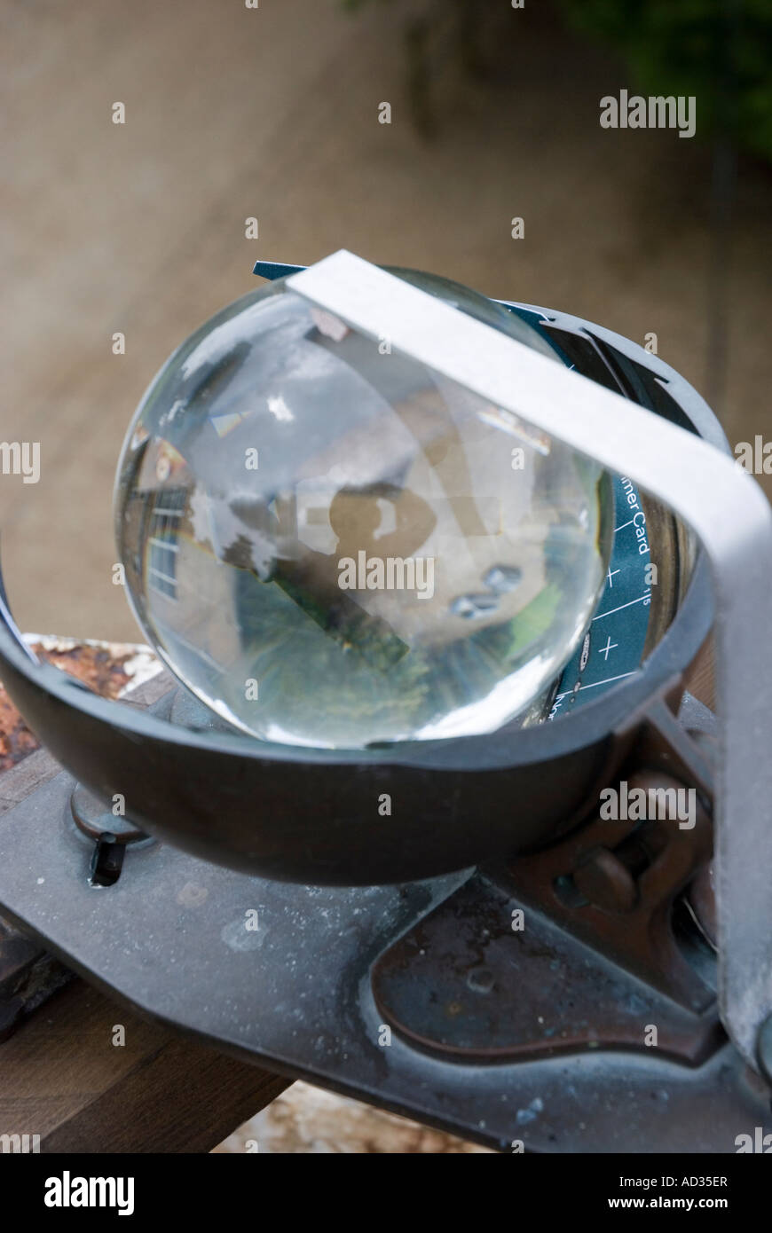 Campbell Stokes sunshine recorder Stock Photo Alamy